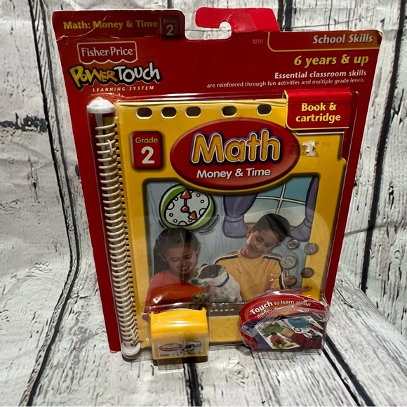 Fisher Price Power Touch - Math - Money & Time - Grade 2 - Book and Cartridge - Picture 1 of 7